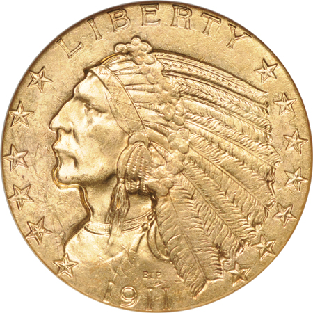 1911-S NGC MS-63 Golden Gate Collection.