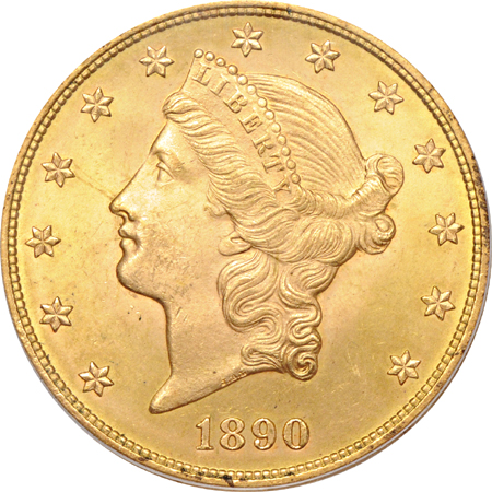 1890 PCGS MS-64.