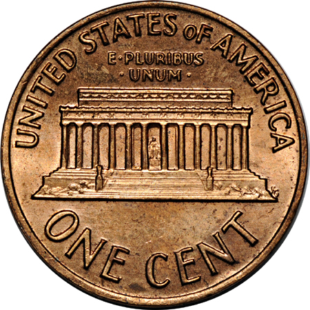 1972 doubled-die Lincoln cent MS-60/obverse spots.