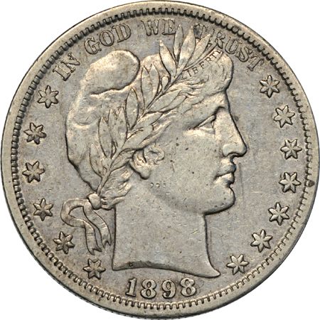 Album (1892 - 1915-S) Liberty Head (Barber) half-dollars.