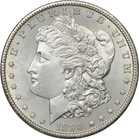 1890-CC and 1891-CC Morgan dollars.