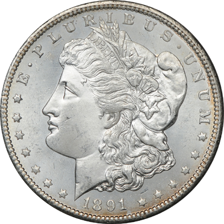 1890-CC and 1891-CC Morgan dollars.