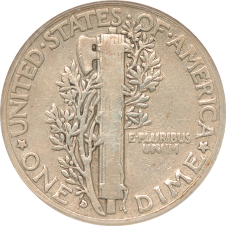 1916-D ANACS VG-8 Details, damaged.