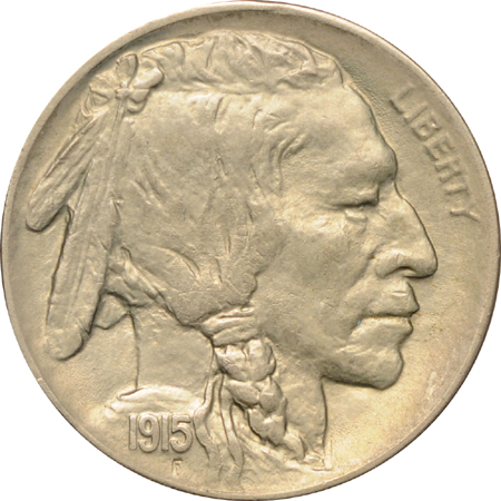 Five Buffalo nickels.