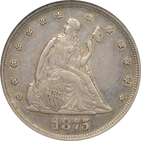 1875 NGC AU-55.