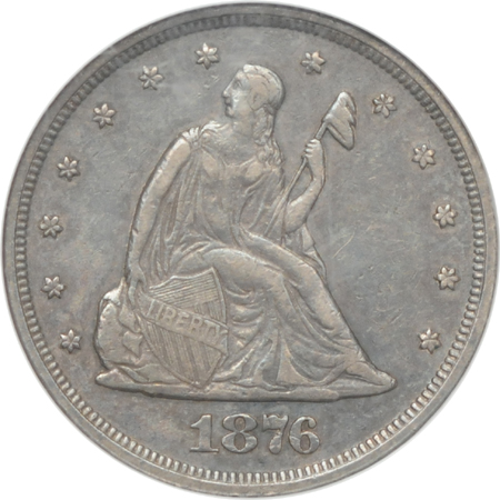 1876 NGC AU-50.