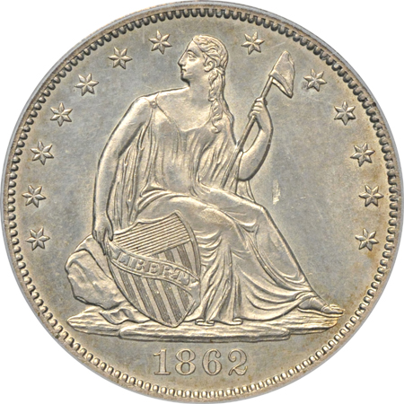 1862 PCGS MS-63.