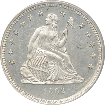 1862 PCGS MS-63.