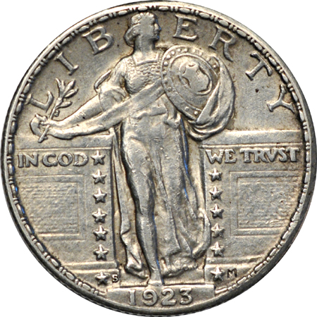 Album (1917 - 1930-S) of Standing Liberty quarters, with both 1928-S mintmark varieties.