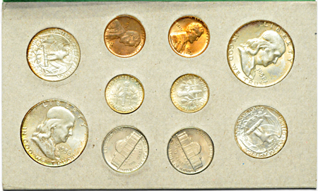 3-1/2 - 1956, 2 - 1957 and 2-1/2 1958 Mint Sets.