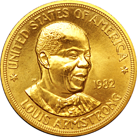 Capital Plastics board (1980 - 1984) of American Arts Gold Bullion Commemorative Series Medallions.