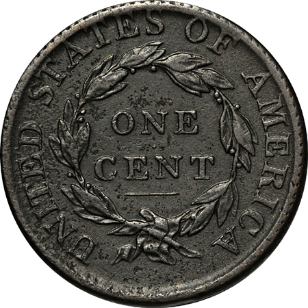 1814 Plain 4 (S-295, R-1). VF details.