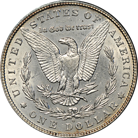 Partial album (1897 - 1921) of Morgan dollars.