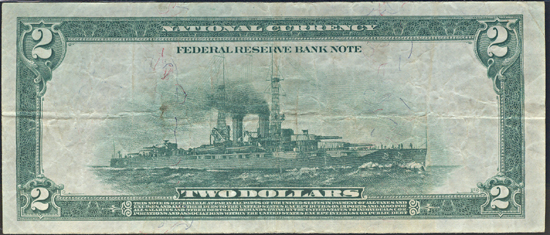 1918 $2.00 St. Louis.  PMG VF-25.