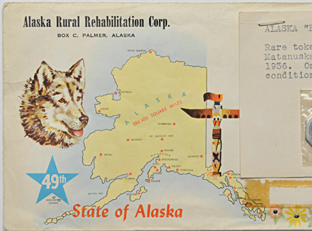 Three Aluminum Alaska Rural Rehabilitation Corporation Tokens Of 1935.