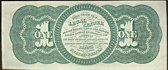 1862 $1.00.  CHCU.