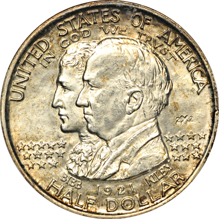 1921 Alabama and 1921 Alabama 2x2 . NGC MS-63.