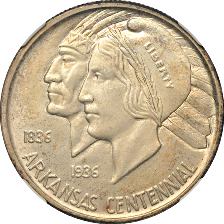 1939-D Arkansas. NGC MS-66.