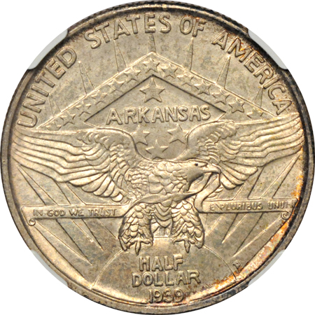 1939-D Arkansas. NGC MS-66.