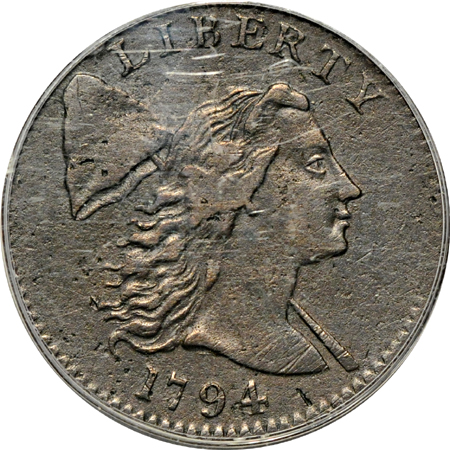 1794 Head of 1794 (S-21, R-3). PCGS VF-30.