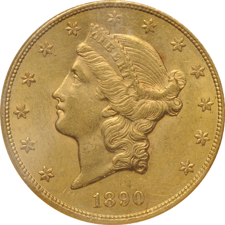 1890-CC NGC AU-58.