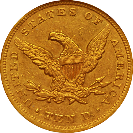 Five Piece 1852 U. S. Gold Type Set.