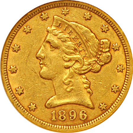 1896-S "GSA United States Gold". NGC AU-53.