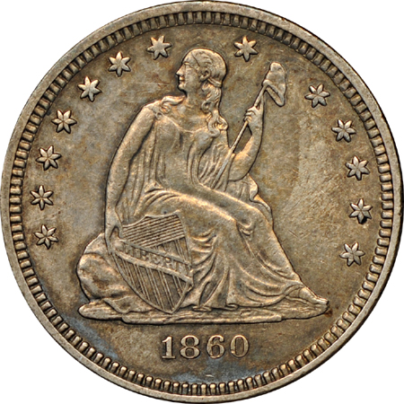 1858-O and 1860-O, AU.