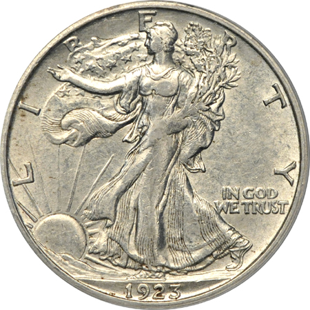 1923-S ANACS AU-55.