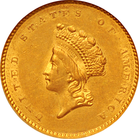 1854 Type 2. NGC AU-58.