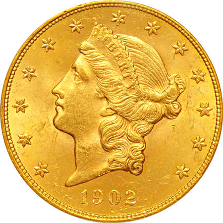 Seven San Francisco Liberty Head Double Eagles.