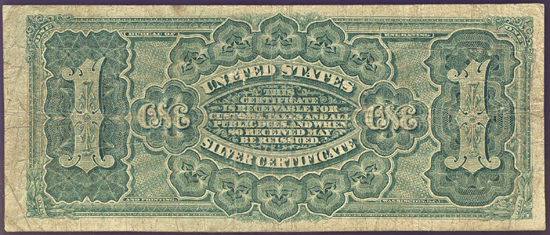 1886 $1.00.  VG.