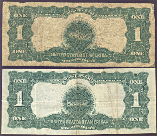 Two 1899 $1.00. Fr-236 (VF) and Fr-234 (Good).