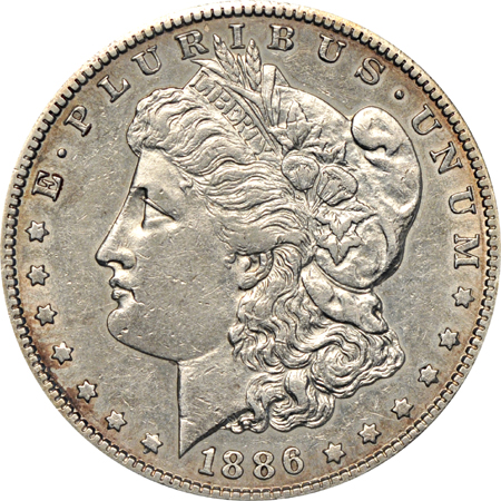 Seventy-two certified Morgan silver dollars.