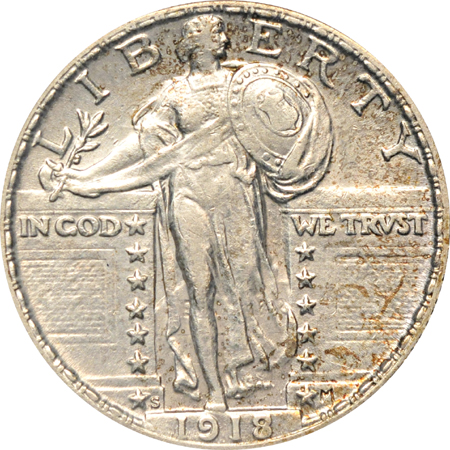 1918/7-S PCGS AU-55.