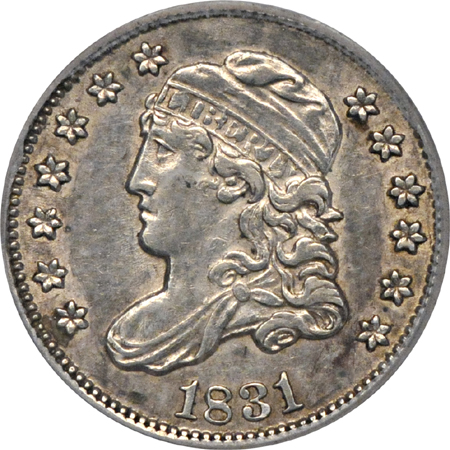 1831 "LM-1.3 retained cud." PCGS AU-55.