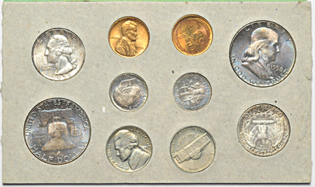 1954, 1955, 1956 and 1958 Mint Sets.