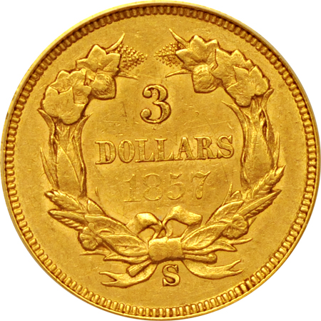 1857-S ANACS AU-50.