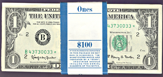 Pack of 1963-A $1.00 New York.  CHCU.