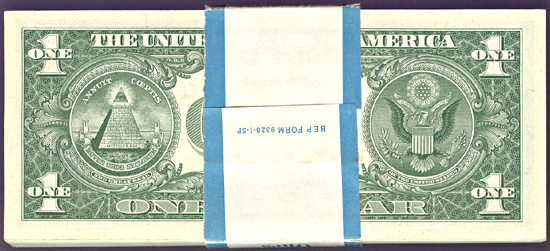 Pack of 1957-B $1.00.  CHCU.