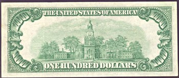 1928 $100.00.  XF.