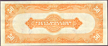 1913 $50.00.  XF.