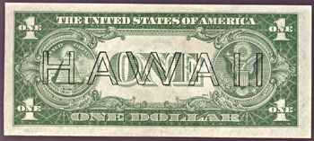 1935-A Hawaii F-C Black $1.00.  CU.