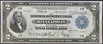 1918 $2.00 Minneapolis.  AU.