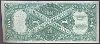 1874 $1.00.  AU.