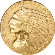 1911-S NGC MS-61 Golden Gate Collection.