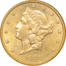 1904-S NGC MS-62 Golden Gate Collection.