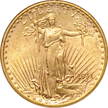 1911-S NGC MS-62 Golden Gate Collection.