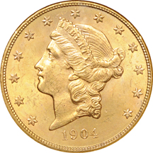 1904-S NGC MS-62 Golden Gate Collection.
