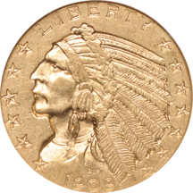 1909-D NGC AU-55 Golden Gate Collection.